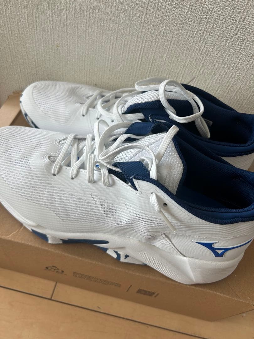 Mizuno ウェーブトランジスタ バスケットボールシューズ ホワイト/ブルー