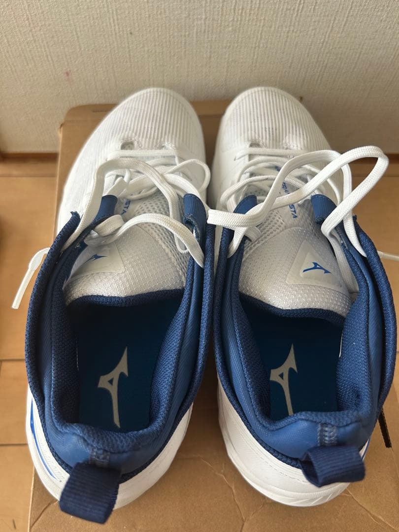 Mizuno ウェーブトランジスタ バスケットボールシューズ ホワイト/ブルー