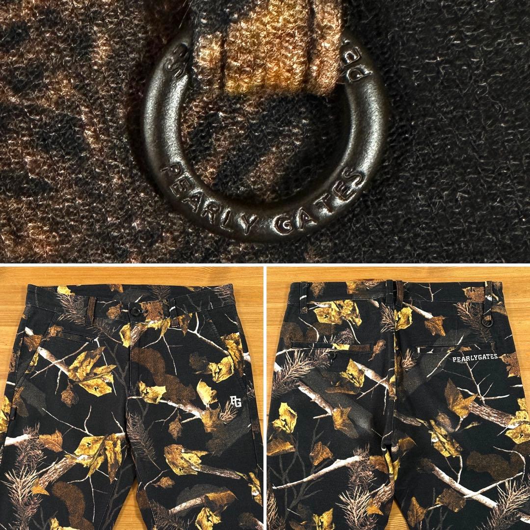 ☆美品☆ PEARLY GATES 微起毛 リアルツリー 迷彩 ストレッチパンツ