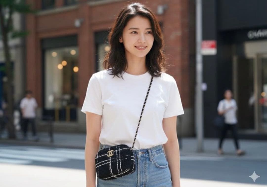 CHANEL ノベルティ　ツイードショルダーバッグ ミニバッグ