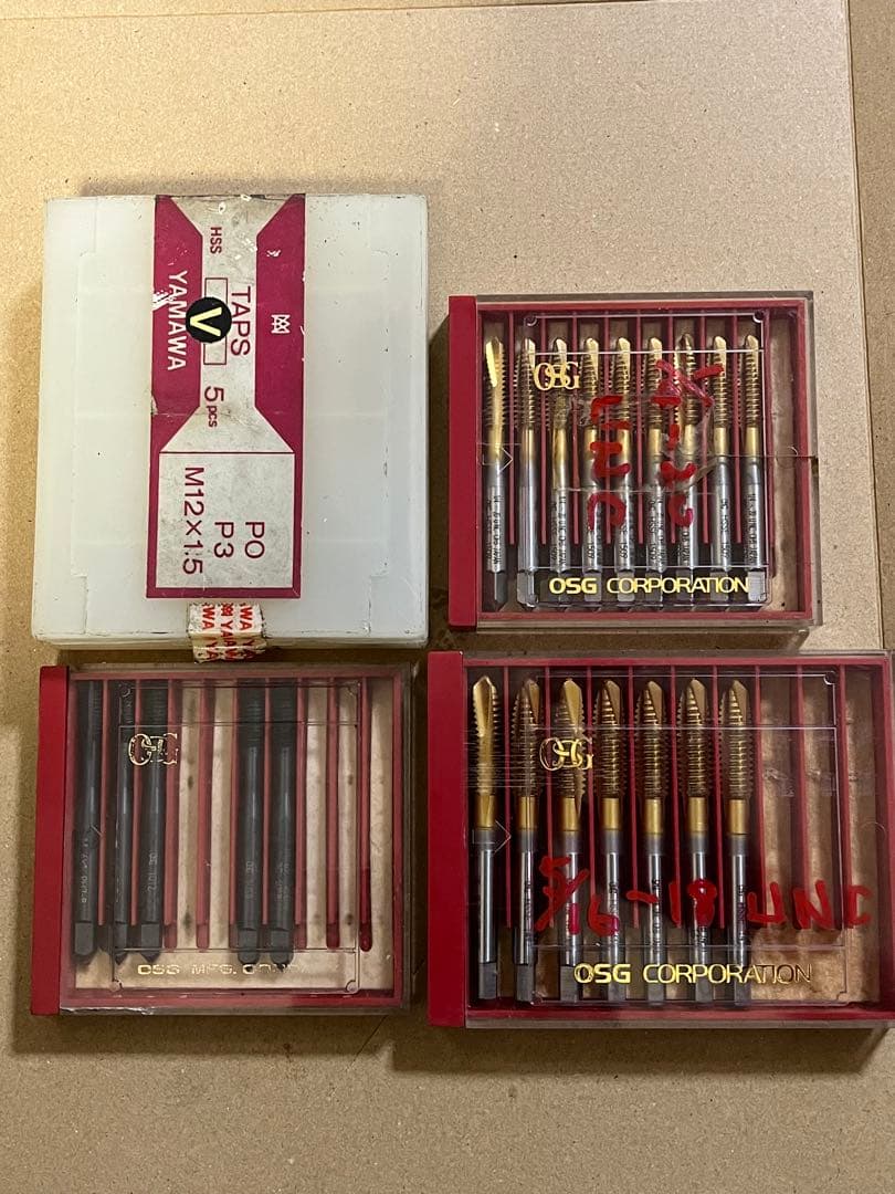 osgタップYAMAWAタップなど22本セット 未使用近い
