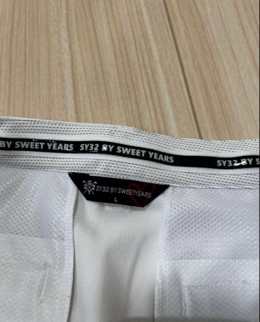 【新品タグ付】SY32 by SWEET YEARS ゴルフ スカート 白 L