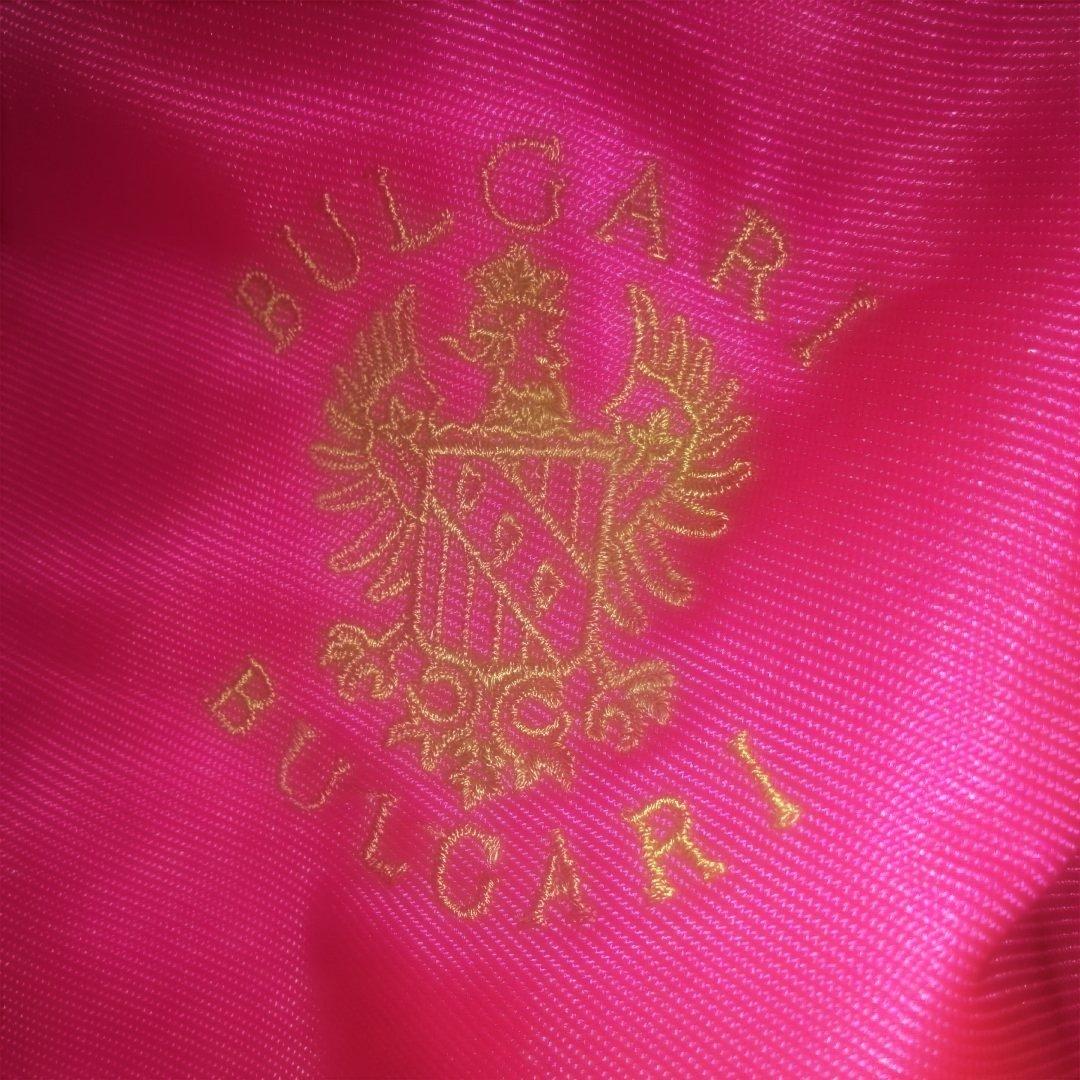 希少　BVLGARI ブルガリ　高級キャディバッグ 　ロゴ刺繍　ピンク