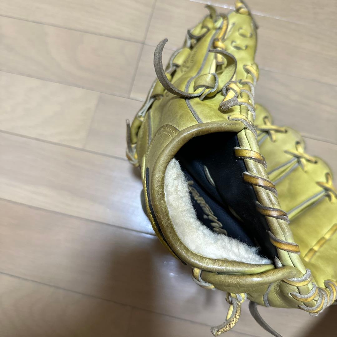 Mizuno ベージュレザーグローブ 硬式用グローブ　オーダーメイド
