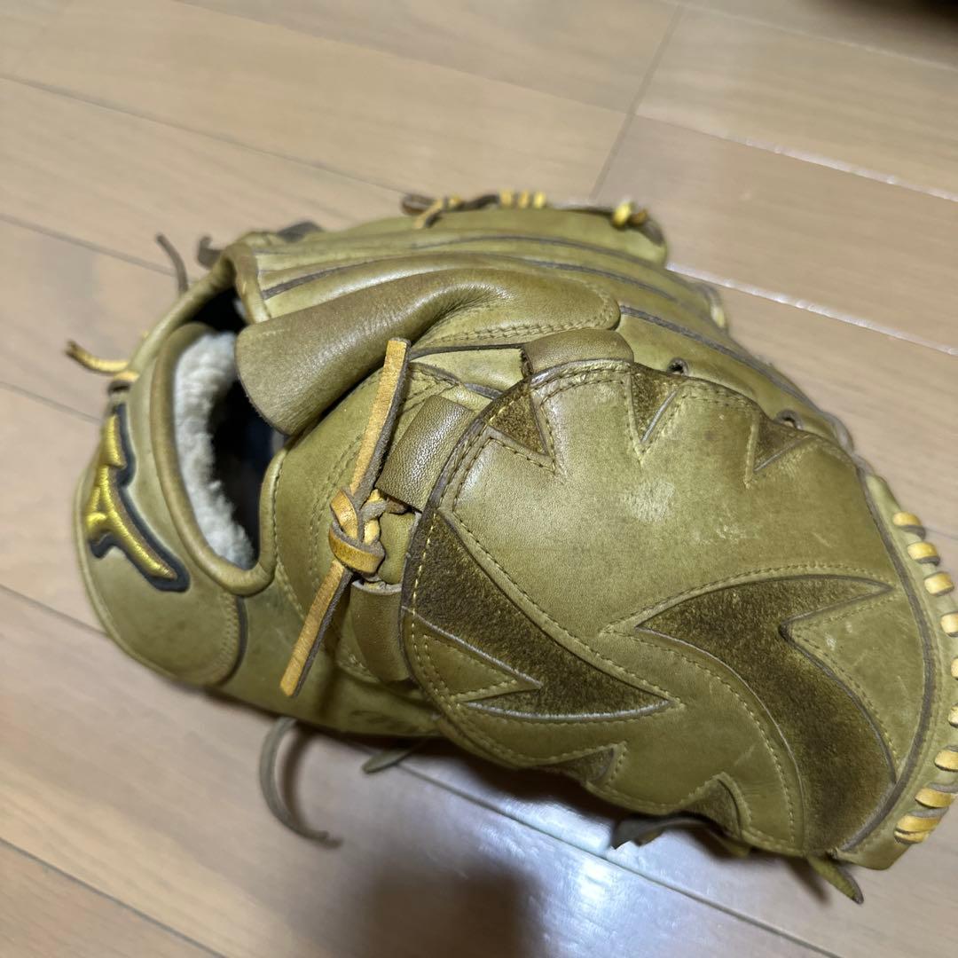Mizuno ベージュレザーグローブ 硬式用グローブ　オーダーメイド