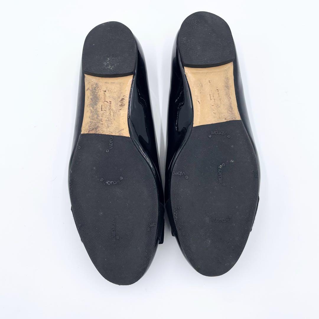 美品　Ferragamo ヴァリナ バレリーナシューズ　キルティング　23.5㎝