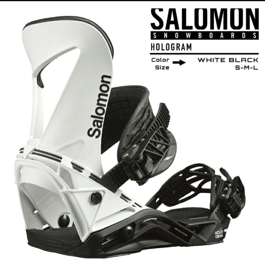 【美品】Salomon Hologram ビンディング M ホワイト ブラック