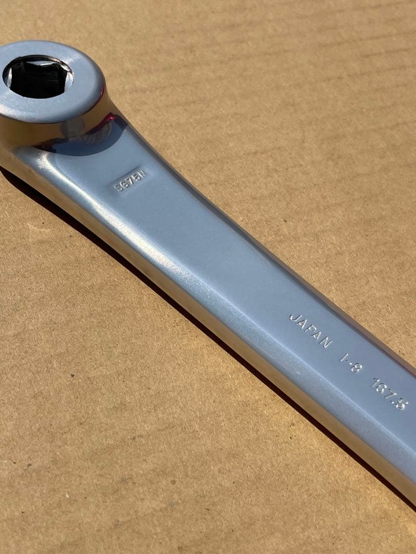美品‼️Sugino 75 クランクアーム アルミ シルバー NJS仕様