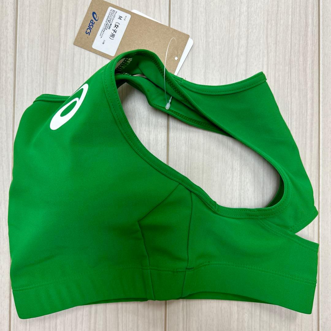 アシックス　女子陸上ユニフォーム上下セット　Mサイズ　アマゾングリーン単色　新品