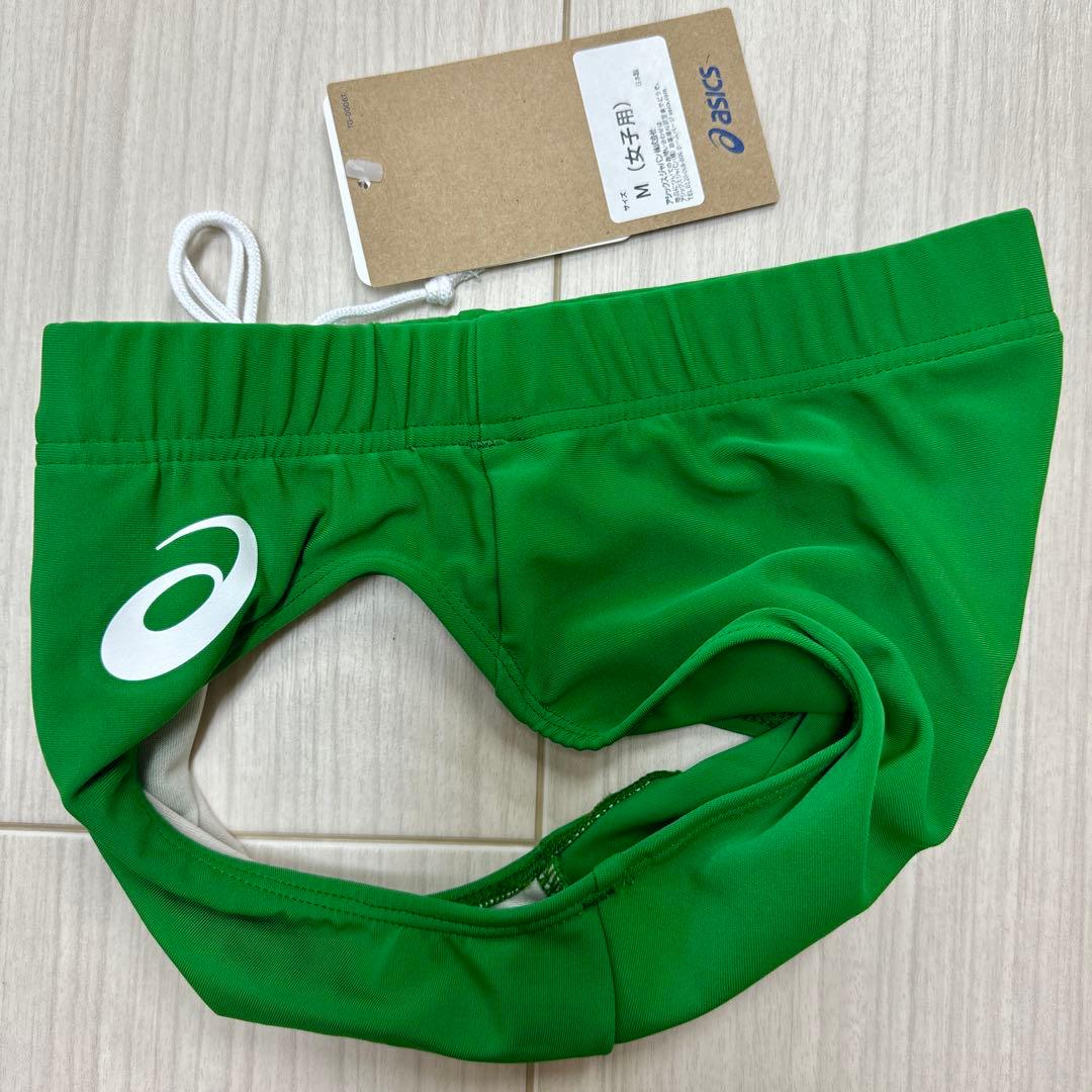 アシックス　女子陸上ユニフォーム上下セット　Mサイズ　アマゾングリーン単色　新品