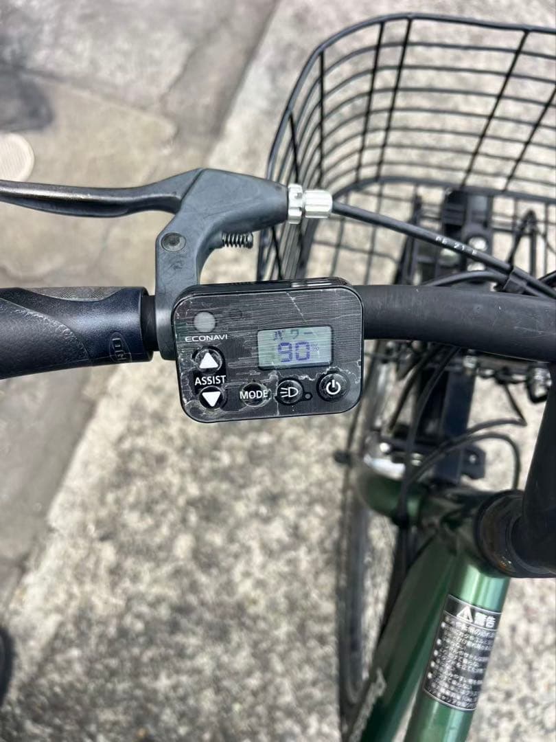 519パナソニック電動アシスト自転車　整備済 3ヶ月保証付 バッテリー良好