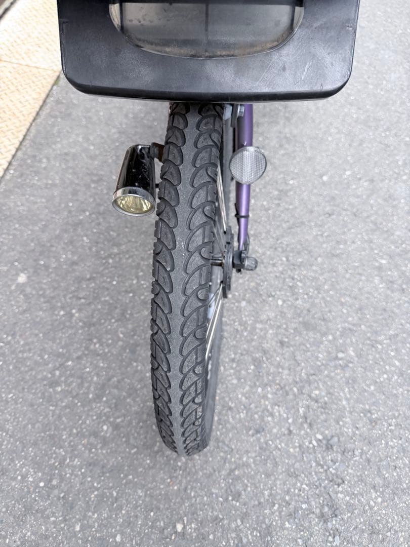 大阪府　子供乗せ　ヤマハ　電動アシスト自転車 チャイルドシート付き パープル