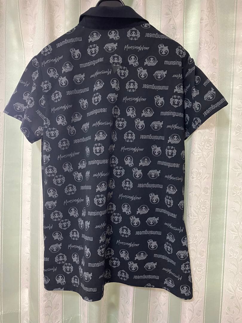 Munsingwear 黒 ゴルフシャツ❤️ひなペンギン　3L 近年物　極美品レア