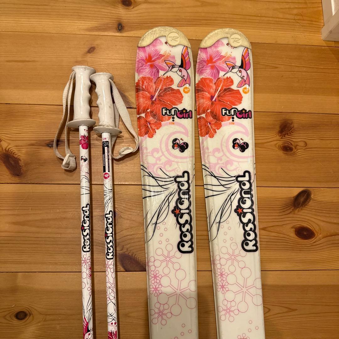 Rossignol キッズスキー板（140） ビンディング、ブーツ、ストック付