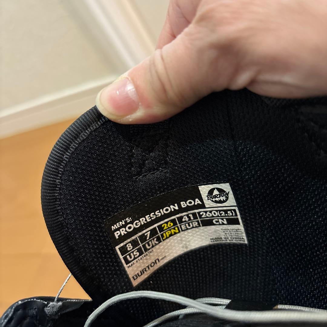 Burton プログレッションボア スノーボードブーツ 26cm