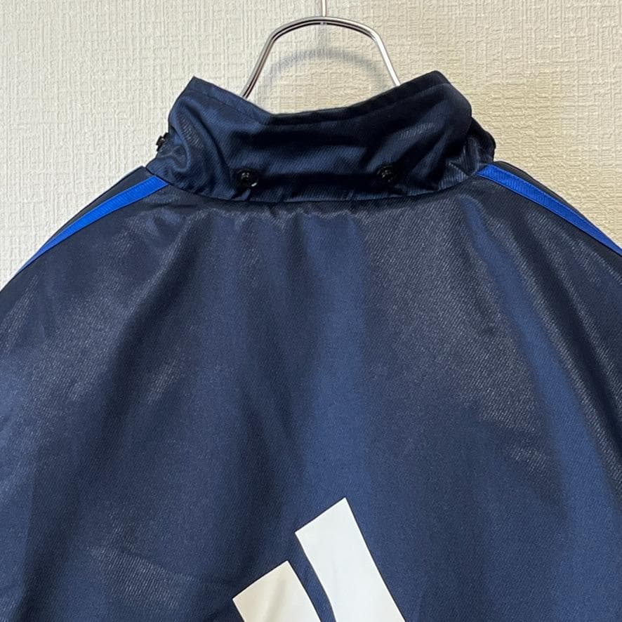 【良品】adidas アディダス 刺繍ロゴ 裏ボア ベンチコート キッズ 160
