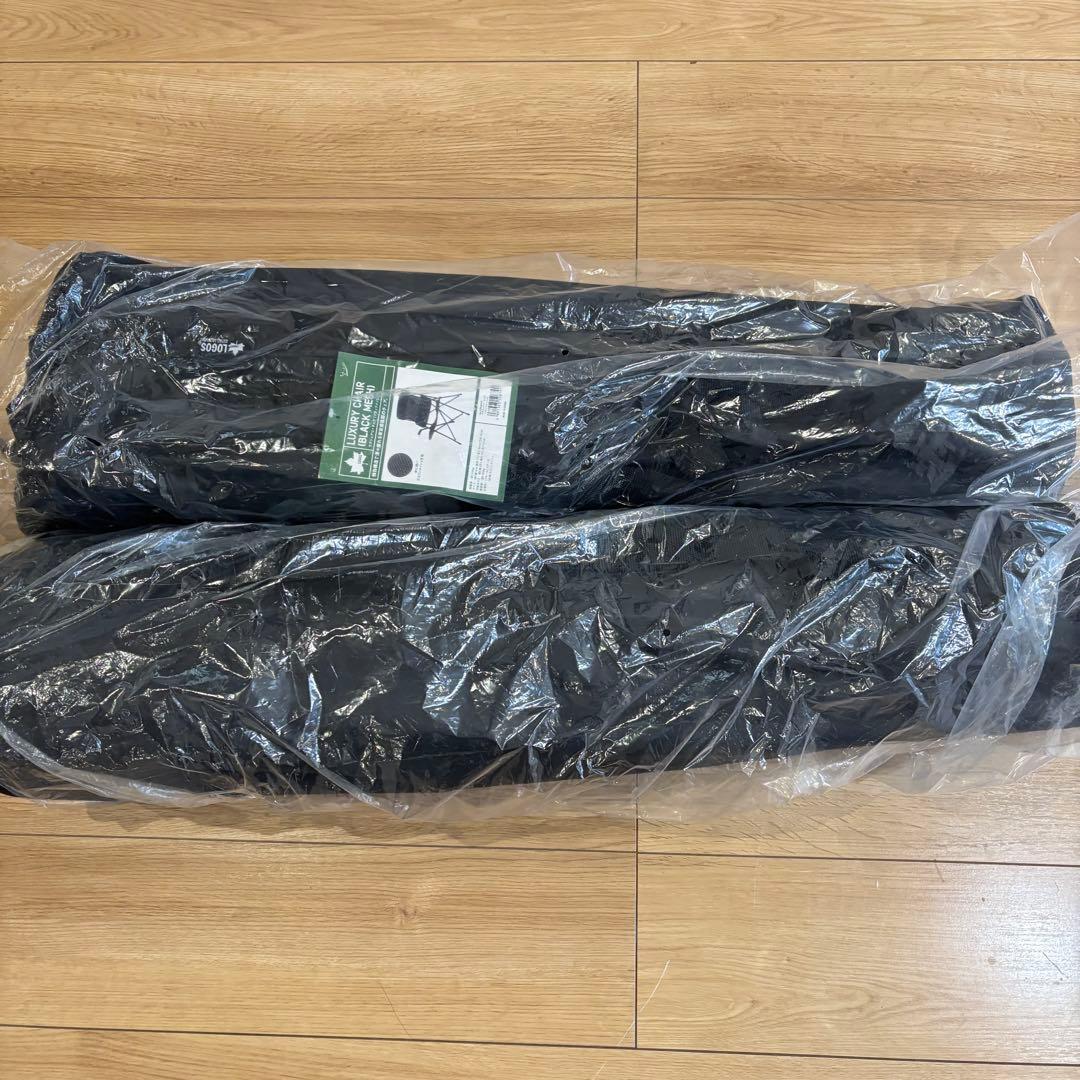 YI　ラグジュアリーチェア ブラックメッシュ　二脚セット　キャンプ　新品