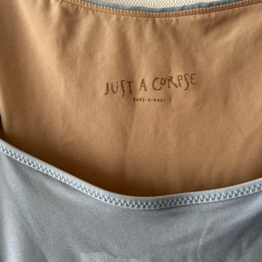 JUST A CORPSE 花柄レオタード 水色