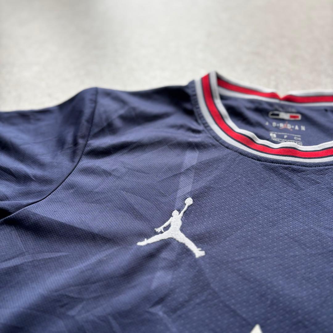 ジョーダンパリサンジェルマンサッカーシャツハキミ古着21/22SネイビーPSG