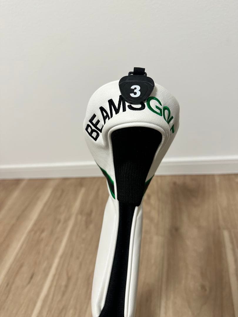 BEAMS GOLF キャディバッグ ホワイト/グリーン