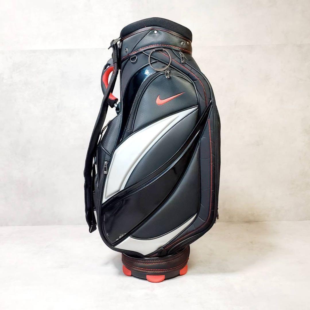 【美品】NIKE ナイキ キャディバッグ ゴルフバッグ ゴルフ用品 ブラック