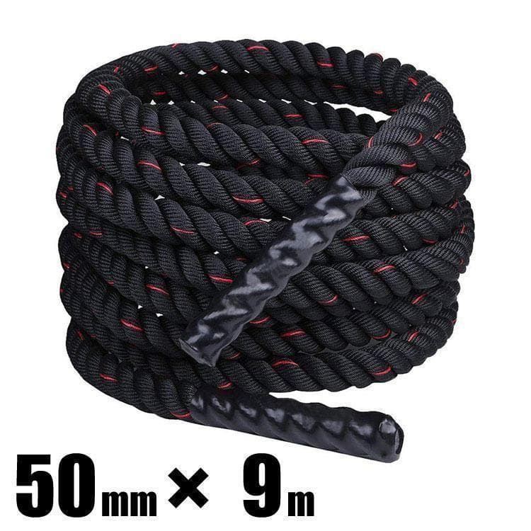 トレーニングロープ バトルロープ 50mm x 長さ9m プログレード付　0
