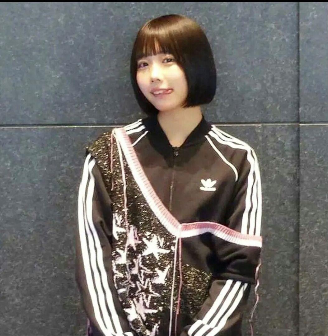 あのちゃん着 adidas ジャージ ジャケット 黒