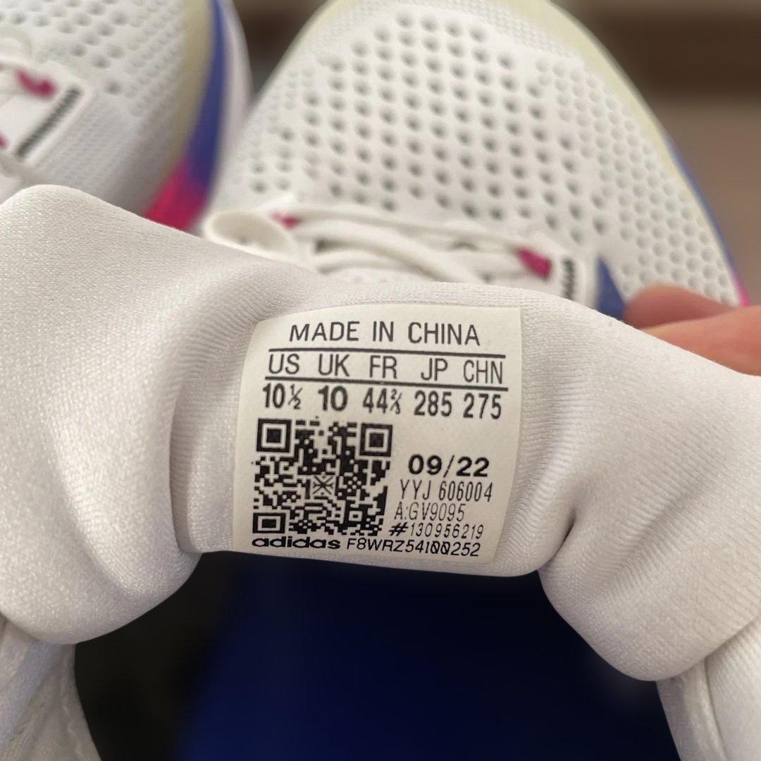 adidas ADIZERO SL(28.5cm・ホワイト/ピンク/パープル)