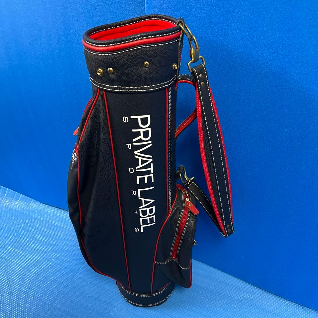 PRIVATE LABEL SPORTS キャディバッグ ネイビー/レッド