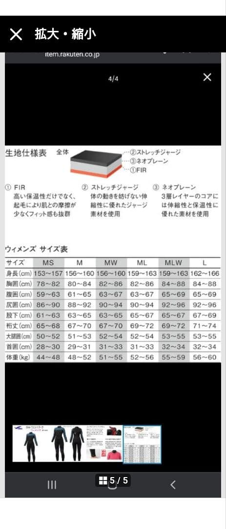 Gullレディースウエットスーツ