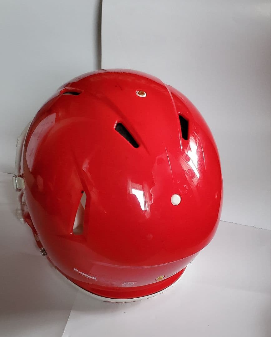 【美品】Riddell アメリカンフットボールヘルメット 赤