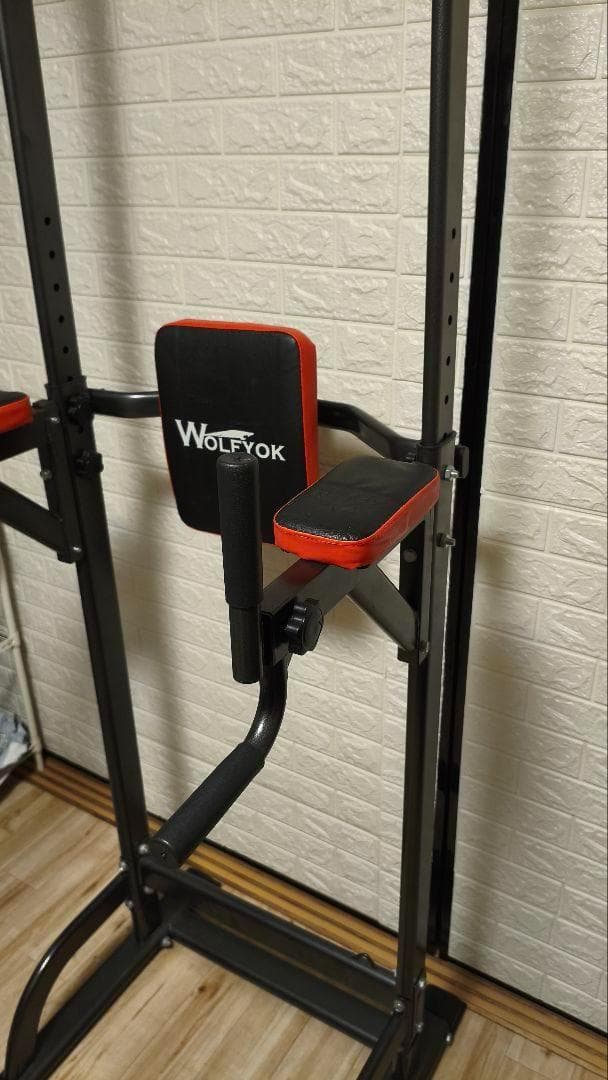栄*乱様 WOLFYOK ぶら下がり健康器 背もたれ付き 180kg