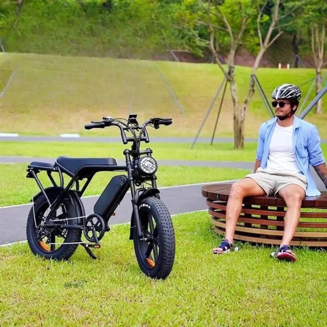 電動アシスト自転車 V8 ブラック