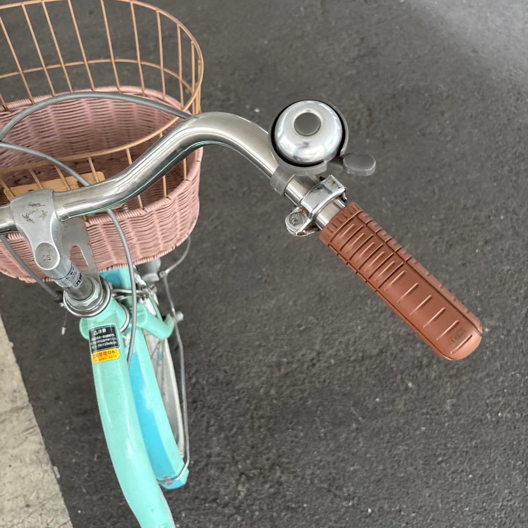 ミントグリーン 20インチ自転車 大阪市引き取り限定