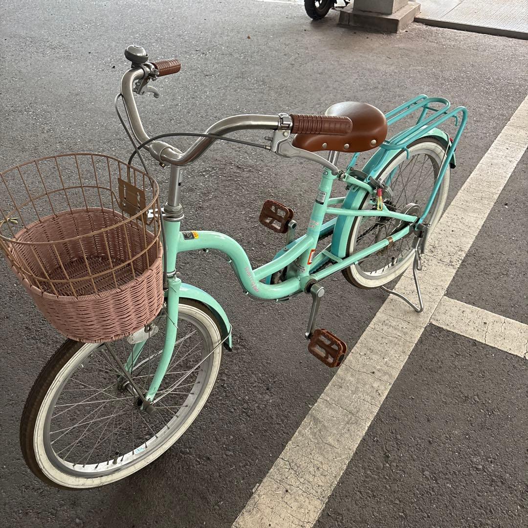 ミントグリーン 20インチ自転車 大阪市引き取り限定