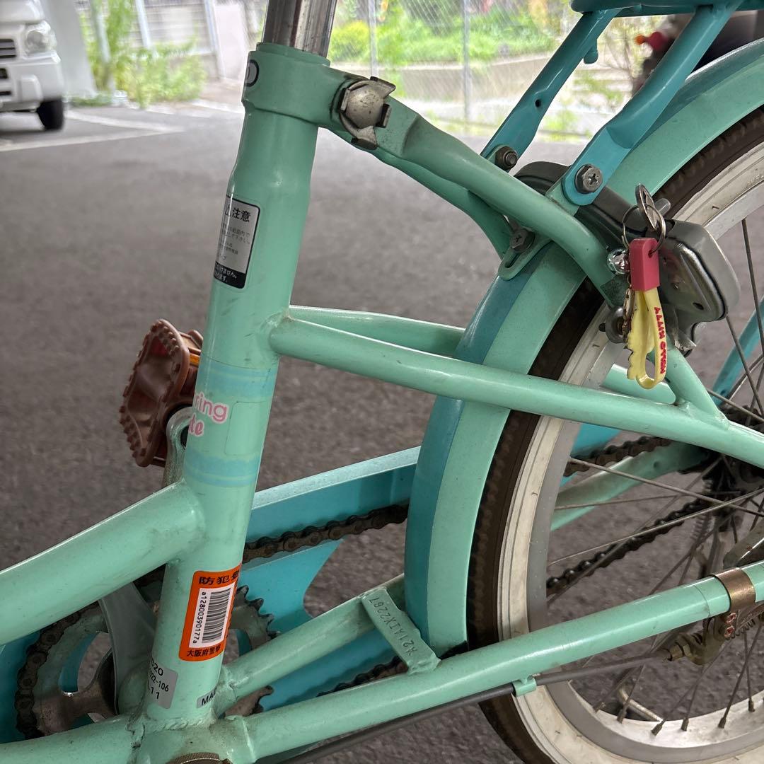 ミントグリーン 20インチ自転車 大阪市引き取り限定