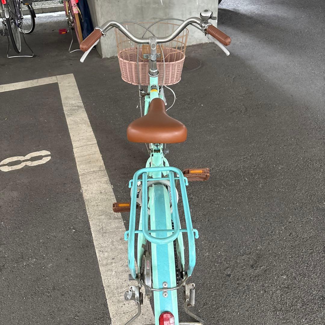 ミントグリーン 20インチ自転車 大阪市引き取り限定