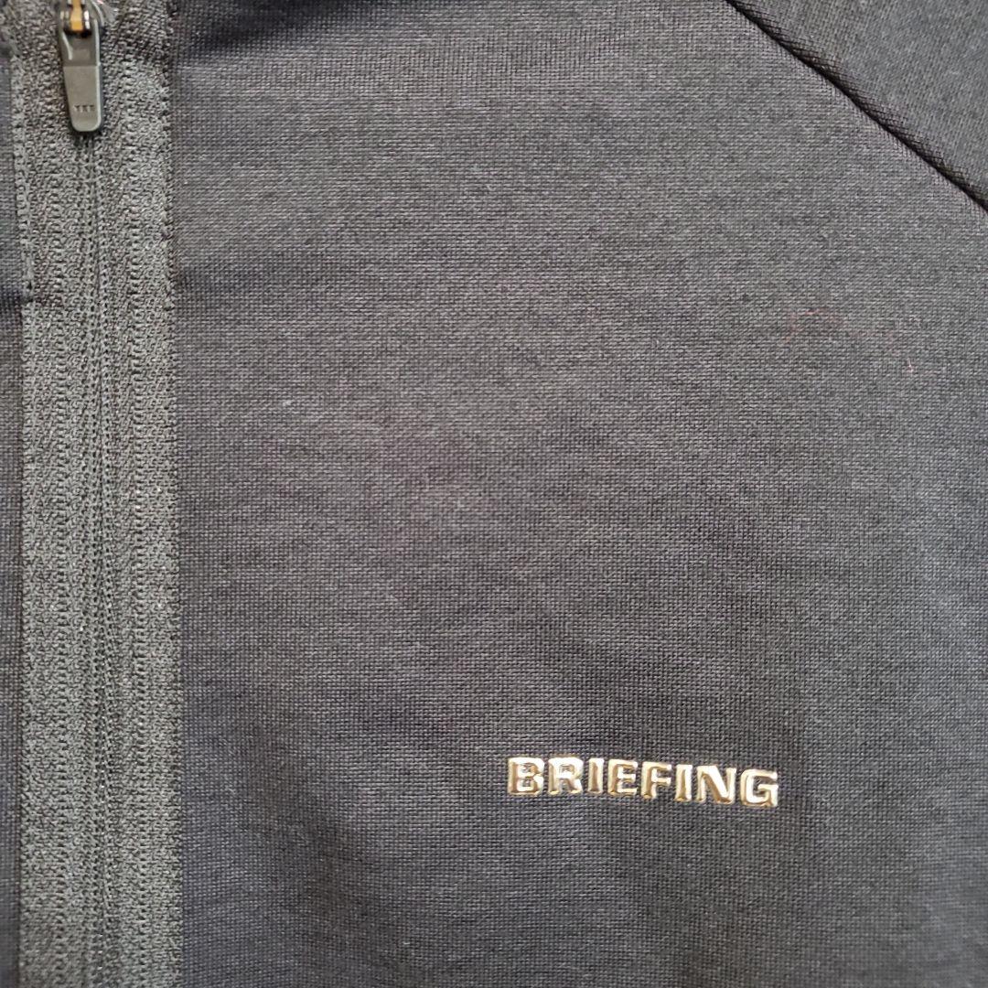 BRIEFING ジップアップシャツ XL ブラック