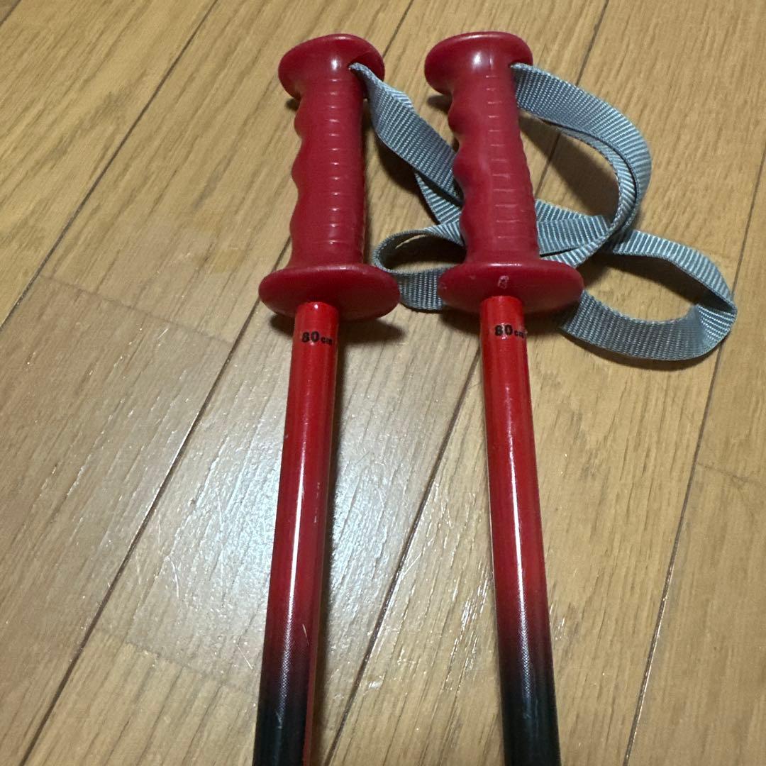 スキーセット スキー板110cm ブーツ　19cm ストック80cm