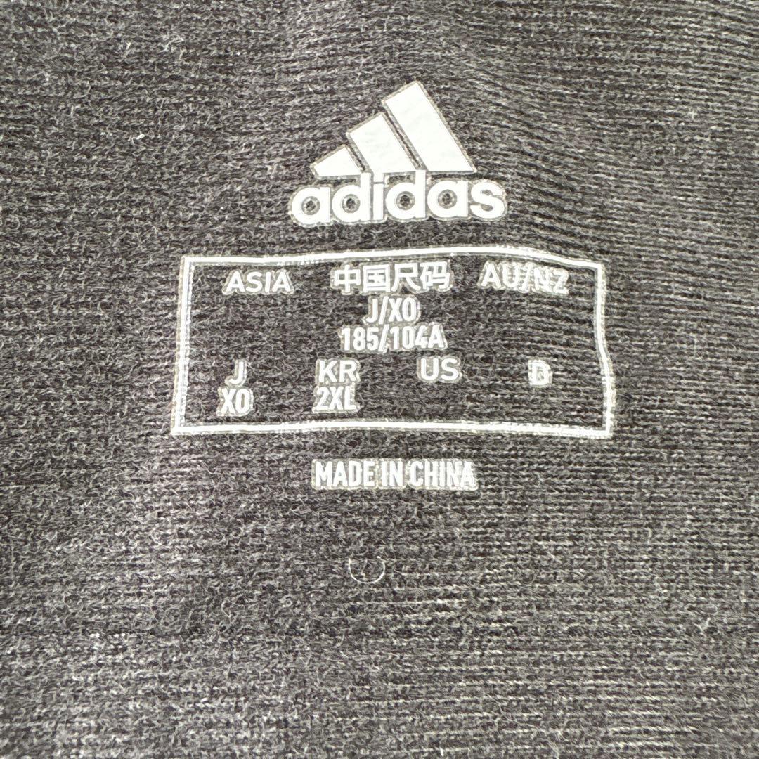 【極美品】adidas ブラック ベンチコート XO 2X L ロングコート
