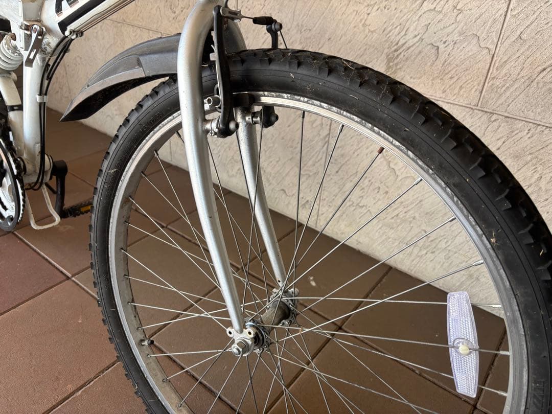 RAY 折りたたみ自転車 ホワイト 26インチ