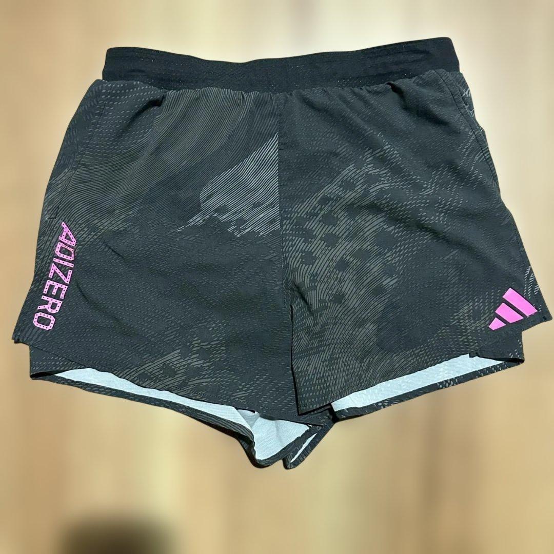 ★レア★adidas ADIZERO シングレットレーシングショートパンツセット