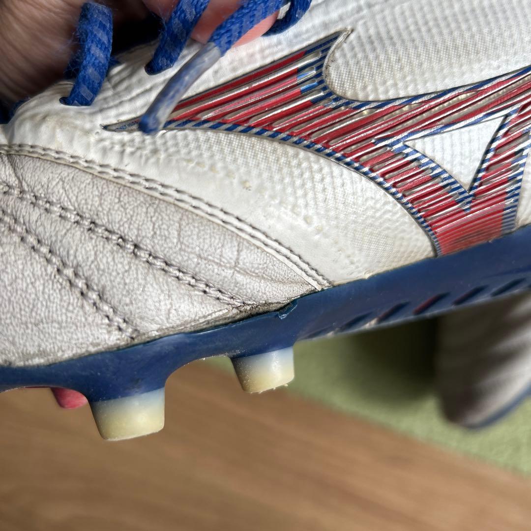 Mizuno Morelia II サッカーシューズ ホワイト/ネイビー/レッド