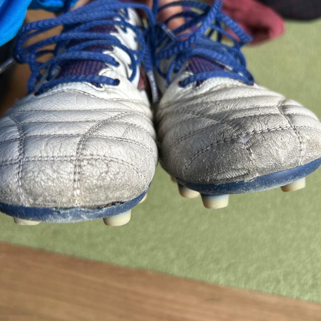 Mizuno Morelia II サッカーシューズ ホワイト/ネイビー/レッド