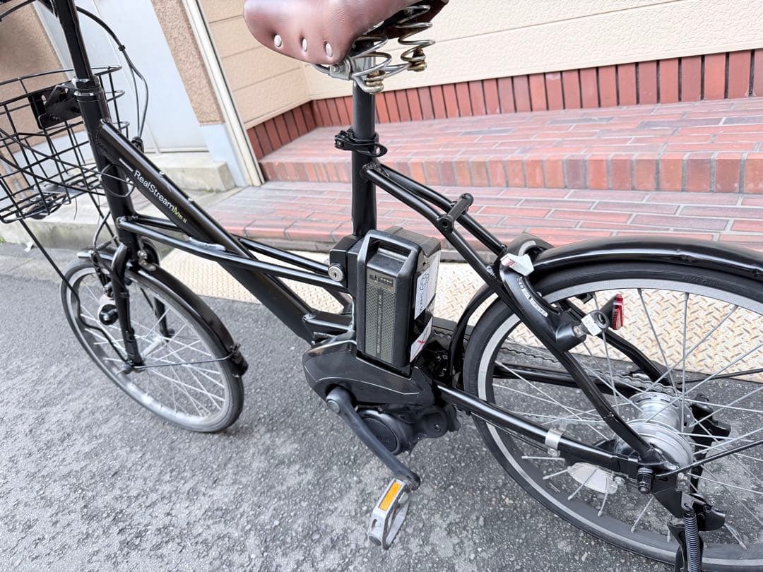 大阪府　ブリヂストン　リアルストリーム 電動アシスト自転車 ブラック
