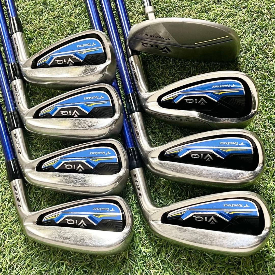 【バッグ新品】ツアーステージ ViQ 現行モデル ゴルフクラブセット R 13本