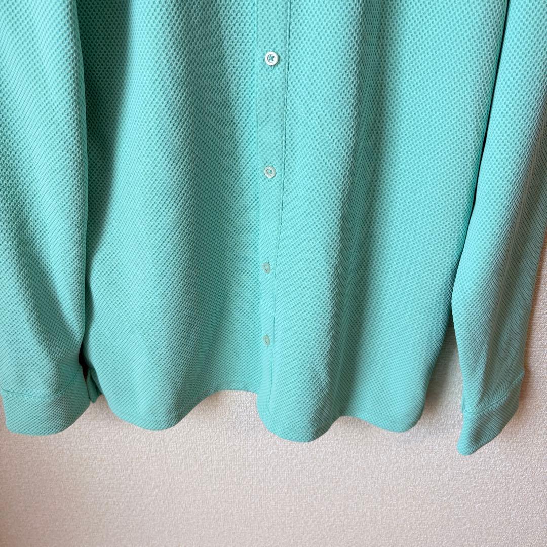 【極美品】TaylorMade　ストレッチポロシャツ　ライトブルーL