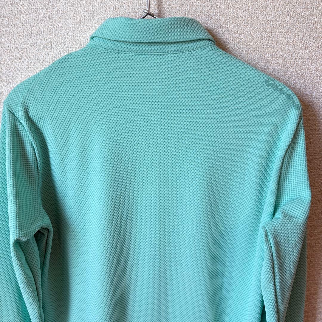 【極美品】TaylorMade　ストレッチポロシャツ　ライトブルーL