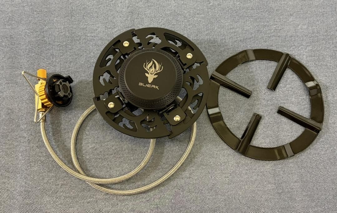 新品未使用‼保管品‼Buerk シングルバーナーコンロ+各種ガス缶アダプター