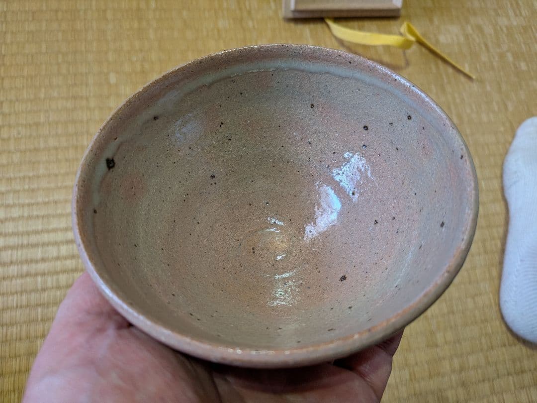 西岡小十　絵唐津　茶碗　無傷・未使用